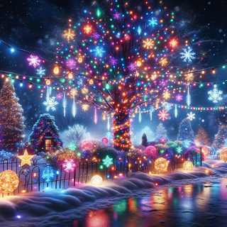 Xmas scene wallpaper