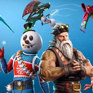 Xmas Fortnite wallpaper