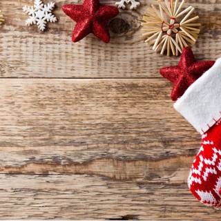 Xmas stockings wallpaper
