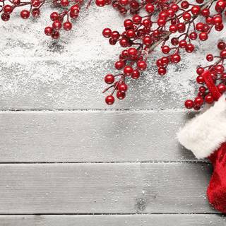 Xmas stockings wallpaper