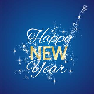 New Year blue wallpaper