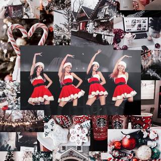 Blackpink Xmas wallpaper