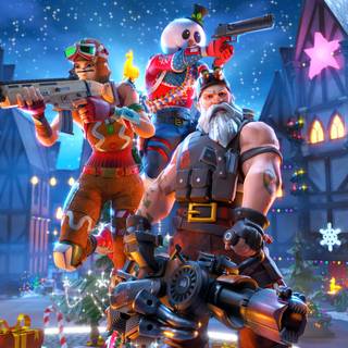 Xmas Fortnite wallpaper
