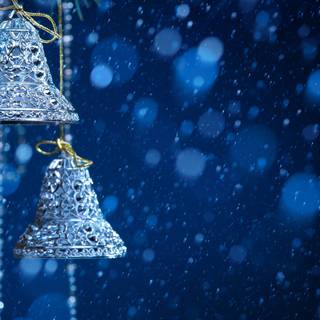 New Year blue wallpaper