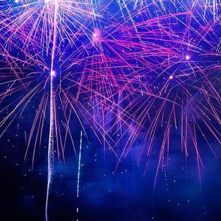 New Year blue wallpaper