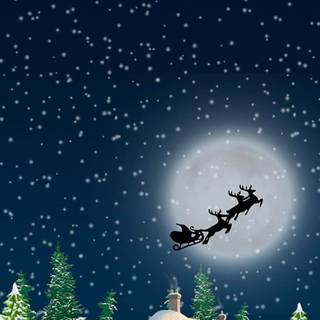 Xmas scene wallpaper