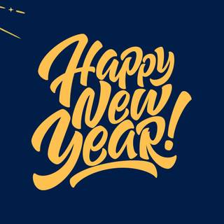 New Year blue wallpaper