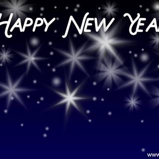 New Year blue wallpaper