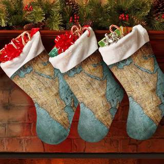 Xmas stockings wallpaper