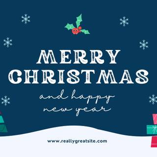 Xmas greeting card wallpaper