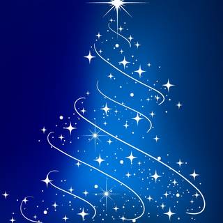 New Year blue wallpaper