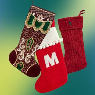 Xmas stockings wallpaper
