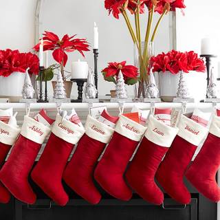 Xmas stockings wallpaper