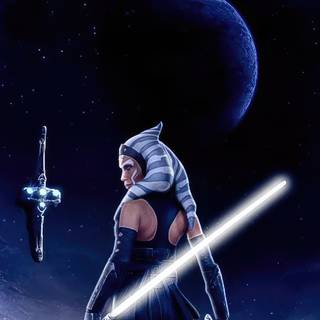 Ahsoka 4k iPhone wallpaper