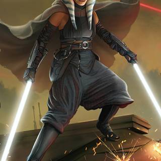 Ahsoka 4k iPhone wallpaper