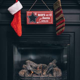 4k Christmas fireplace wallpaper