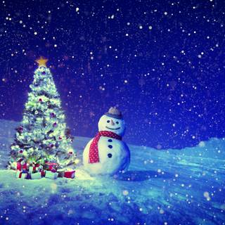 Snow Christmas 4k wallpaper