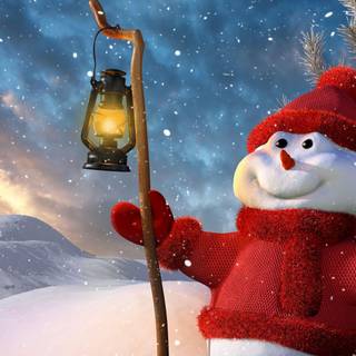 Snow Christmas 4k wallpaper