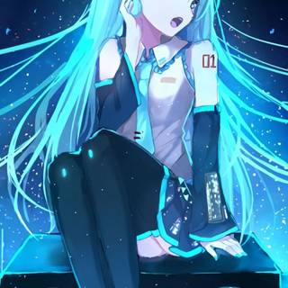 Hatsune Miku iPhone wallpaper