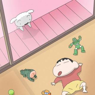 Shin Chan phone wallpaper