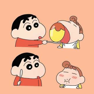 Shin Chan phone wallpaper