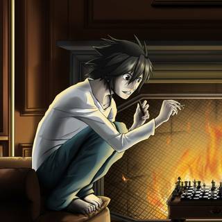 L Death Note iPhone wallpaper