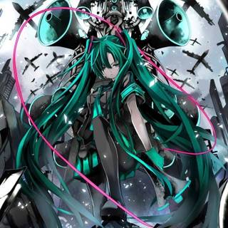 Hatsune Miku iPhone wallpaper