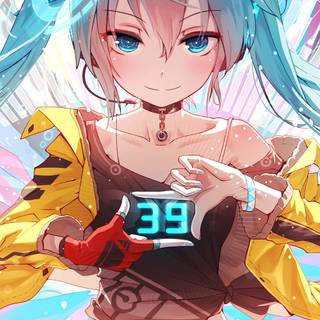 Hatsune Miku iPhone wallpaper