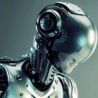 Futuristic robot wallpaper