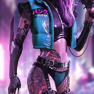 Cyborg phone wallpaper