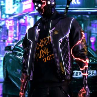 Cyborg phone wallpaper