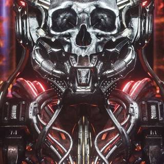 Cyborg phone wallpaper