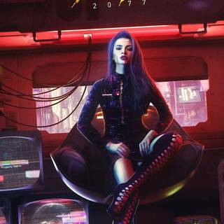 Cyborg phone wallpaper