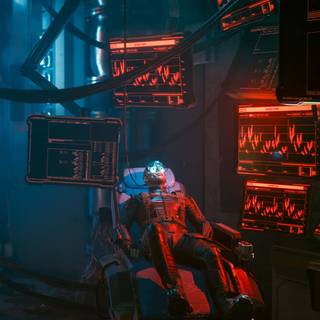 Cyborg phone wallpaper