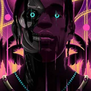 Cyborg phone wallpaper