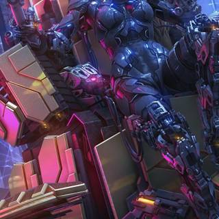 Cyborg phone wallpaper