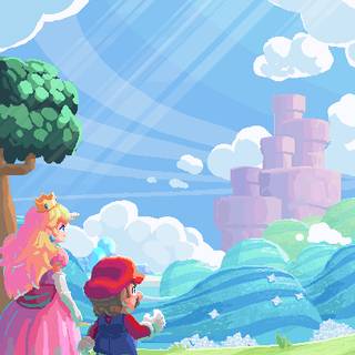 Super Mario Bros iPhone wallpaper