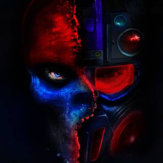 Cyborg phone wallpaper