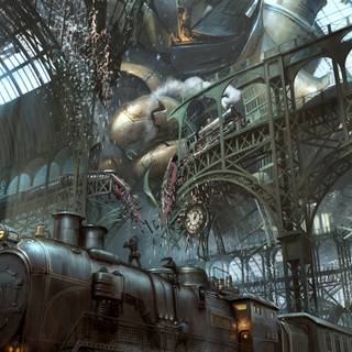 Steampunk iPhone wallpaper