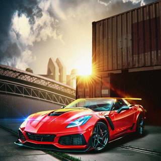iPhone Corvette wallpaper