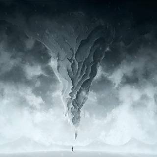 Snow tornado wallpaper