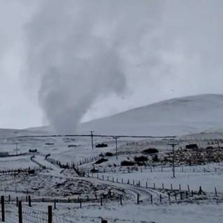 Snow tornado wallpaper