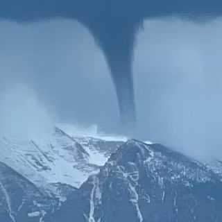 Snow tornado wallpaper