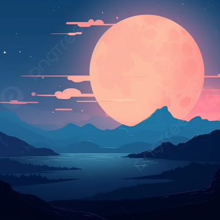 Blue mountain night laptop wallpaper