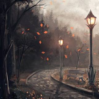 Fall drawing wallpaper