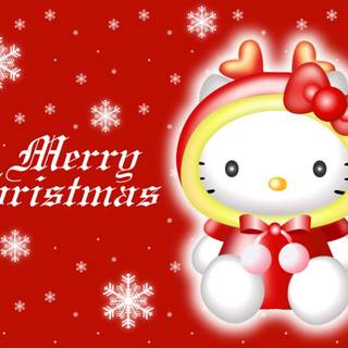 Chrismas Hello Kitty wallpaper
