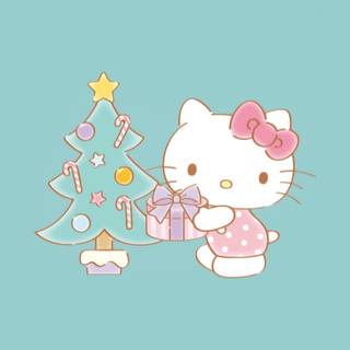 Chrismas Hello Kitty wallpaper
