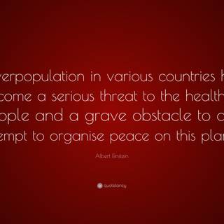 Overpopulation wallpaper