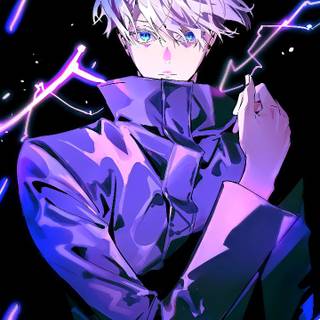 Jujutsu Kaisen purple wallpaper