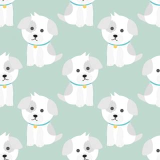 Cartoon cute dog wallpaper